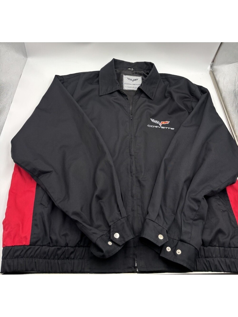 Corvette Bomber Black Red Racing Nascar F1 Jacket Cars Embroidery 3XL!!!